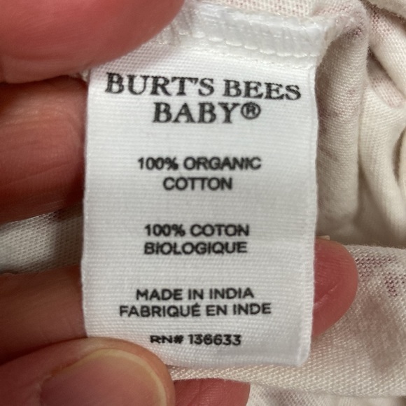 Burts bees baby red snowflake romper 0/3m - Picture 7 of 7